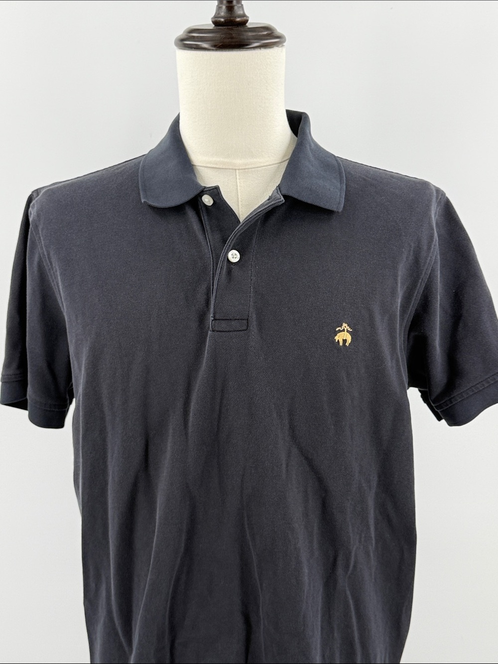 Brooks Brothers black Polo with Gold Pony Embroidery